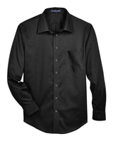 Devon & Jones DG530 Men's Crown WovenCollection Solid Stretch Twill #color_BLACK
