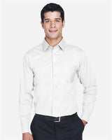 Devon & Jones DG530 Men's Crown WovenCollection Solid Stretch Twill #color_WHITE