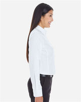 Devon & Jones DG532W Ladies' Crown Woven CCollection Royal Dobby Shirt #color_WHITE