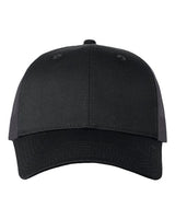 Valucap VC400 Mesh-Back Twill Trucker Cap #color_Black/ Charcoal