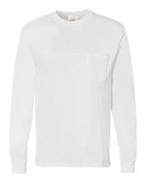 Hanes 5596 Men's Authentic-T Long-Sleeve Pocket T-Shirt #color_WHITE