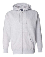 Independent Trading Co. IND4000Z Heavyweight Full-Zip Hooded Sweatshirt #color_Grey Heather