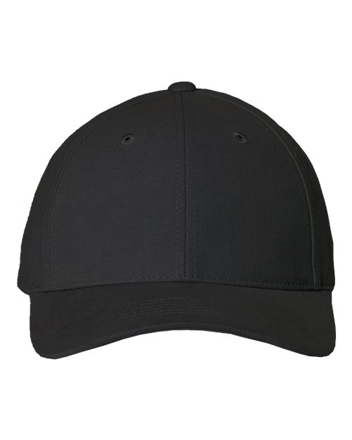 Valucap 9910 Heavy Brushed Twill Structured Cap #color_Black
