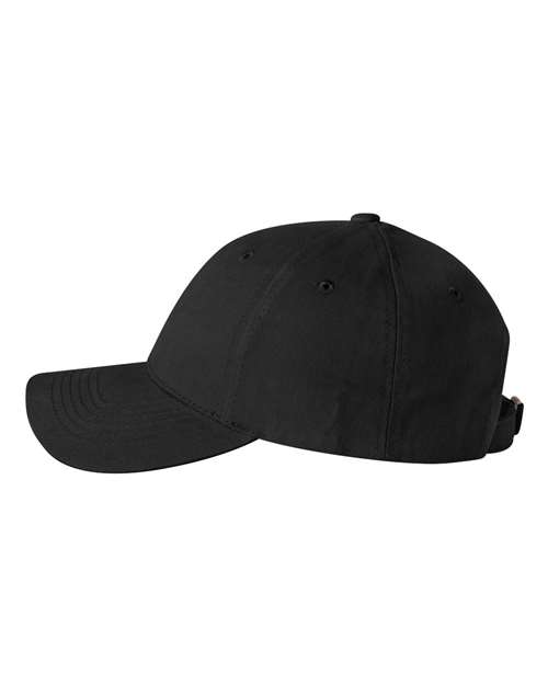 Valucap 9910 Heavy Brushed Twill Structured Cap #color_Black