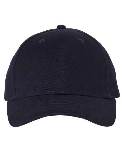 Valucap 9910 Heavy Brushed Twill Structured Cap #color_Navy