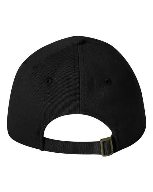 Valucap 9610 Heavy Brushed Twill Unstructured Cap #color_Black