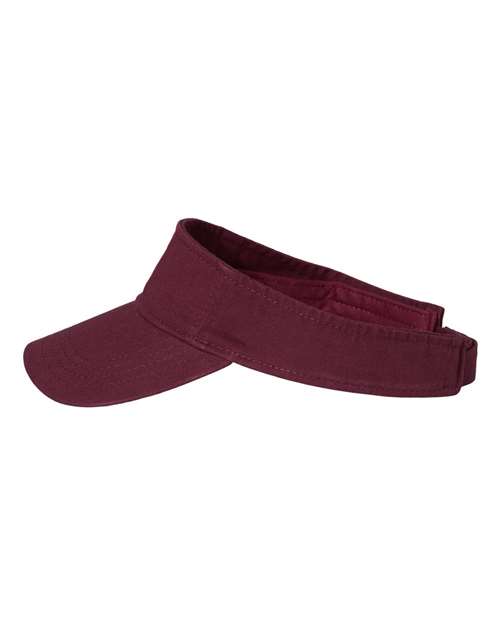 Valucap VC500 Bio-Washed Visor #color_Maroon