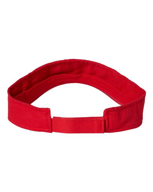 Valucap VC500 Bio-Washed Visor #color_Red