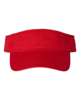 Valucap VC500 Bio-Washed Visor #color_Red