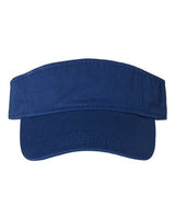 Valucap VC500 Bio-Washed Visor #color_Royal Blue