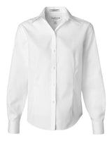 Van Heusen 13V0144 Women's Non-Iron Pinpoint Oxford Shirt #color_White