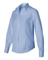 Van Heusen 13V0144 Women's Non-Iron Pinpoint Oxford Shirt #color_Blue Mist