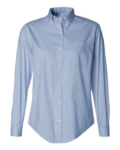 Van Heusen 13V0110 Women's Pinpoint Oxford Shirt #color_Blue