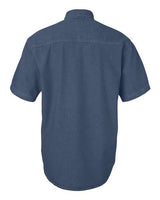 Sierra Pacific 0211 Denim Short Sleeve Shirt #color_Dark Denim