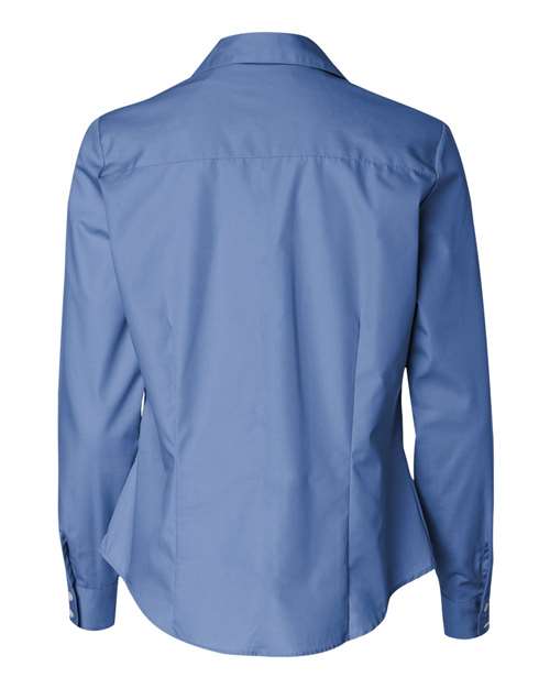 Van Heusen 13V0114 Women's Silky Poplin Shirt #color_Periwinkle