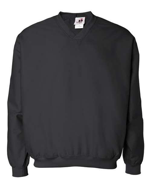 Badger 7618 Microfiber Windshirt #color_Black