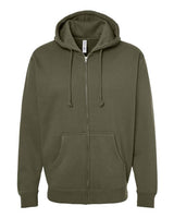 Independent Trading Co. IND4000Z Heavyweight Full-Zip Hooded Sweatshirt #color_Army