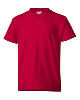 Hanes 5370 Youth 50/50 T-Shirt #color_DEEP RED