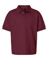 Gildan G880B Youth 50/50 Jersey Polo #color_MAROON