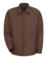 Red Kap JT50 Perma-Lined Panel Jacket #color_Brown