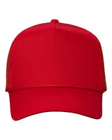 Valucap 8804H Five-Panel Trucker Cap #color_Red