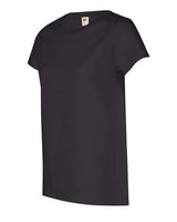 Hanes 5680 Ladies' Essentials Relaxed Fit T-Shirt #color_BLACK