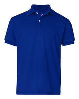 Hanes 054Y Youth 50/50 EcoSmart Jersey Knit Polo #color_DEEP ROYAL