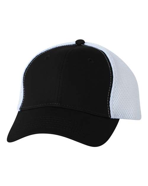 Valucap 3200 Spacer Mesh-Back Cap #color_Black/ White