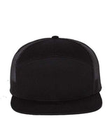 Richardson 168 Seven-Panel Trucker Cap #color_Black