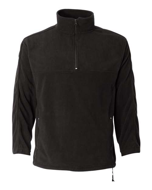Sierra Pacific 3351 Microfleece Quarter-Zip Pullover #color_Onyx Black