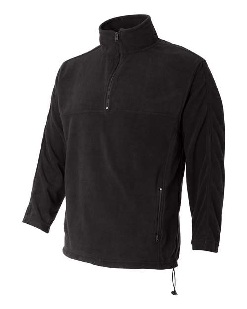 Sierra Pacific 3351 Microfleece Quarter-Zip Pullover #color_Onyx Black