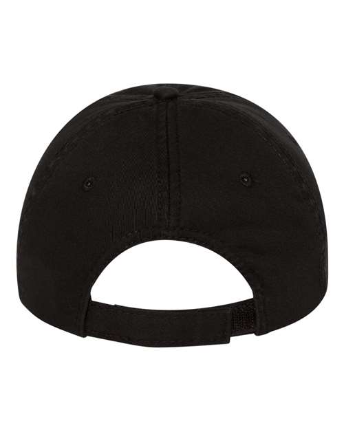Valucap VC350 Bio-Washed Chino Twill Cap #color_Black