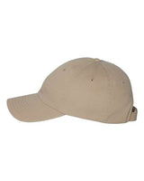 Valucap VC350 Bio-Washed Chino Twill Cap #color_Khaki