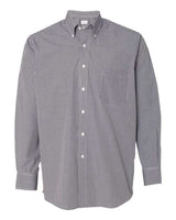 Van Heusen 13V0225 Gingham Check Shirt #color_Black