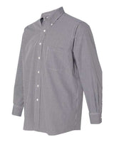 Van Heusen 13V0225 Gingham Check Shirt #color_Black
