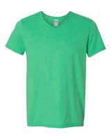 Gildan G64V Adult Softstyle V-Neck T-Shirt #color_HTHR IRISH GREEN
