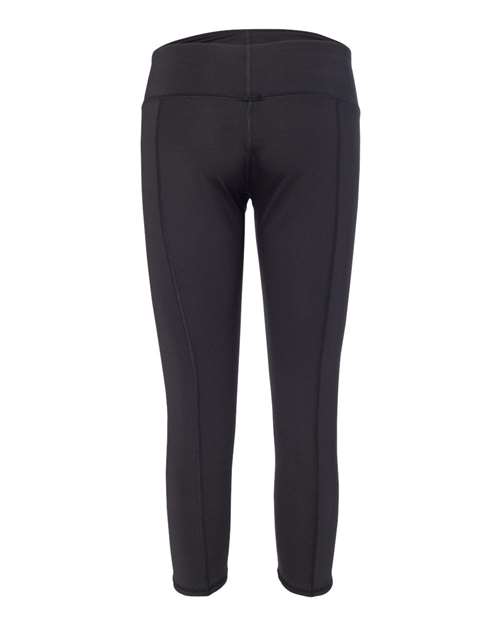 Badger 4617 Women's Capri Leggings #color_Black