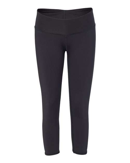 Badger 4617 Women's Capri Leggings #color_Black