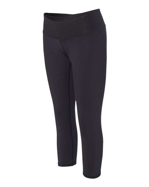 Badger 4617 Women's Capri Leggings #color_Black
