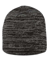""Sportsman SP03 8" Marled Beanie" #color_Black/ Dark Grey"