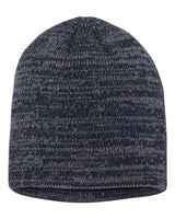 ""Sportsman SP03 8" Marled Beanie" #color_Navy/ Dark Grey"