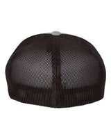 Flexfit Y6311 Adult Poly Mlange Stretch Mesh Cap #color_HEATHER/ BLACK