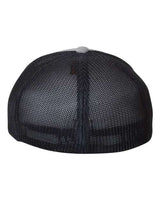 Flexfit Y6311 Adult Poly Mlange Stretch Mesh Cap #color_HEATHER/ NAVY