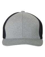 Flexfit Y6311 Adult Poly Mlange Stretch Mesh Cap #color_HEATHER/ NAVY