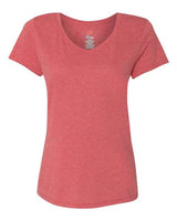 Hanes 42VT Ladies' X-Temp Triblend V-Neck T-Shirt #color_RED TRIBLEND