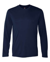 Hanes 482L Adult Cool DRI with FreshIQ Long-Sleeve Performance T-Shirt #color_NAVY