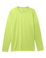 Hanes 482L Adult Cool DRI with FreshIQ Long-Sleeve Performance T-Shirt #color_SAFETY GREEN