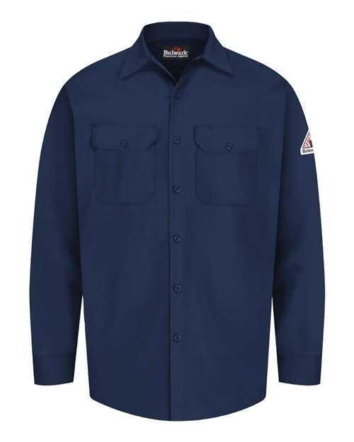 Bulwark SEW2 Flame Resistant Excel Work Shirt #color_Navy