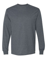 Gildan G840 Adult 50/50 Long-Sleeve T-Shirt #color_DARK HEATHER