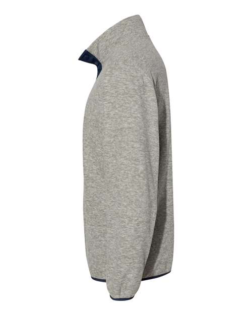 Dri Duck 7352 Men's Denali Fleece Pullover Jacket #color_PLATINUM